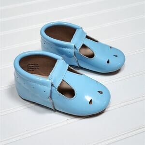 Monkey Feet Leather Blue Patent Shoes